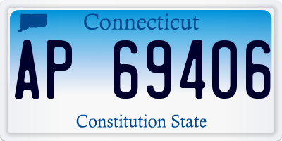 CT license plate AP69406