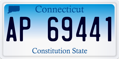 CT license plate AP69441