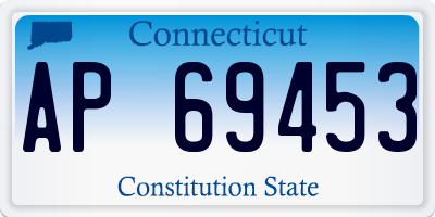 CT license plate AP69453