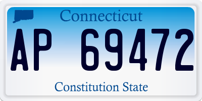 CT license plate AP69472