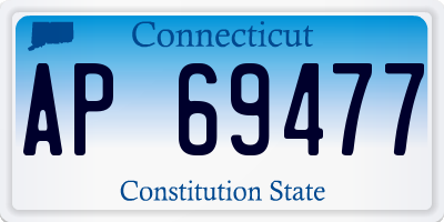 CT license plate AP69477