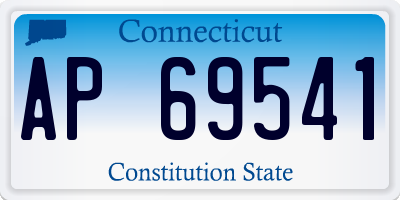 CT license plate AP69541