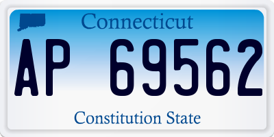 CT license plate AP69562