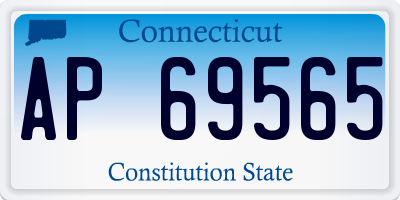 CT license plate AP69565