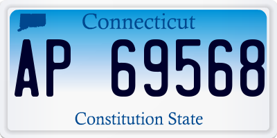 CT license plate AP69568