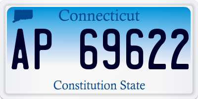CT license plate AP69622