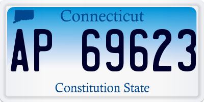 CT license plate AP69623