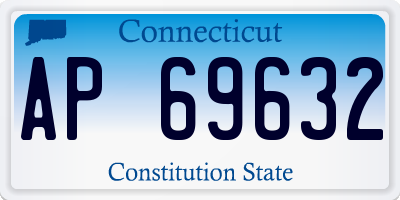 CT license plate AP69632