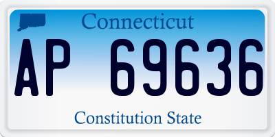 CT license plate AP69636
