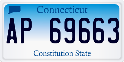 CT license plate AP69663