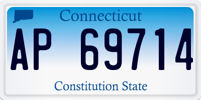 CT license plate AP69714