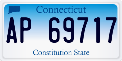 CT license plate AP69717