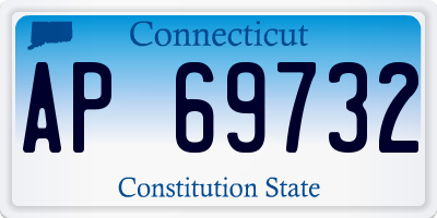 CT license plate AP69732