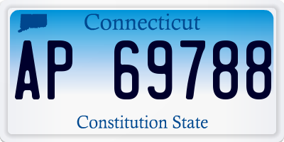 CT license plate AP69788