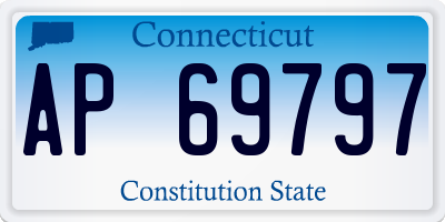 CT license plate AP69797
