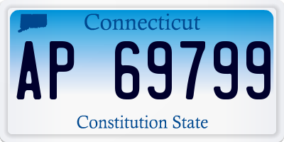 CT license plate AP69799