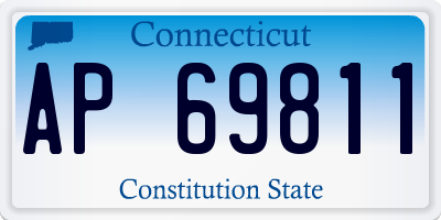 CT license plate AP69811