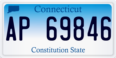 CT license plate AP69846