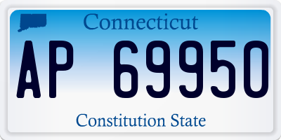 CT license plate AP69950