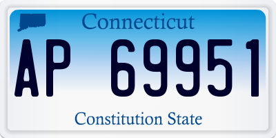 CT license plate AP69951