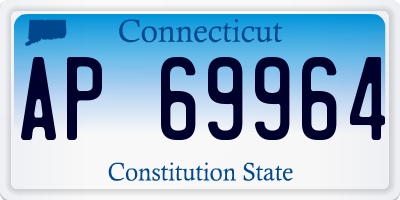 CT license plate AP69964