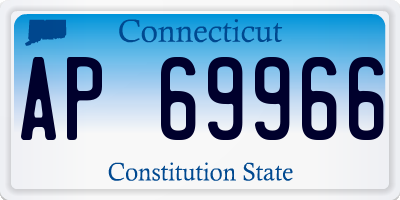 CT license plate AP69966