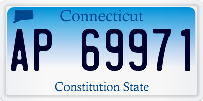CT license plate AP69971