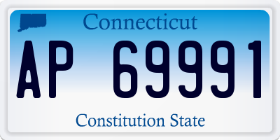 CT license plate AP69991