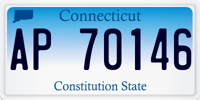 CT license plate AP70146
