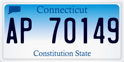CT license plate AP70149