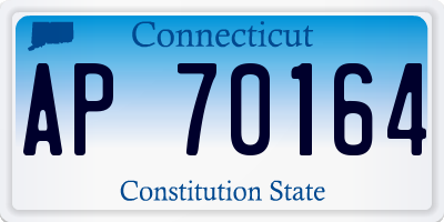 CT license plate AP70164