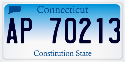 CT license plate AP70213