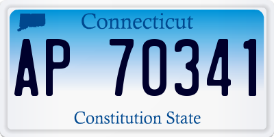 CT license plate AP70341
