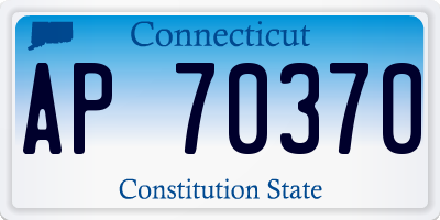 CT license plate AP70370