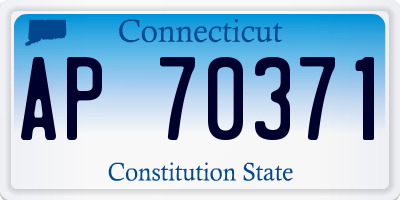 CT license plate AP70371
