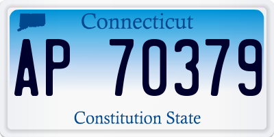 CT license plate AP70379