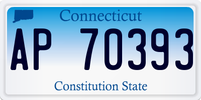 CT license plate AP70393