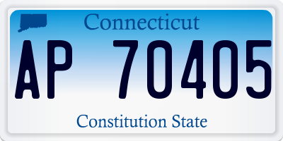 CT license plate AP70405