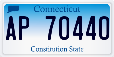 CT license plate AP70440
