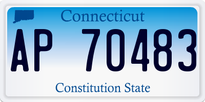 CT license plate AP70483