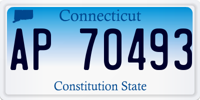 CT license plate AP70493