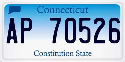 CT license plate AP70526