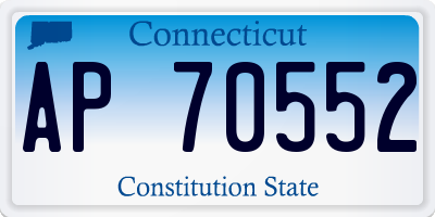 CT license plate AP70552