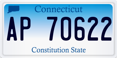 CT license plate AP70622