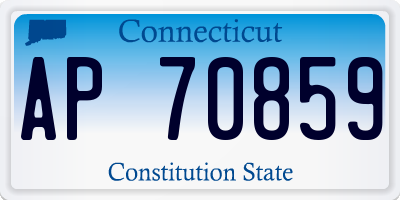 CT license plate AP70859