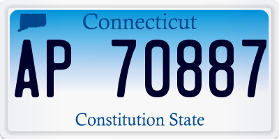 CT license plate AP70887