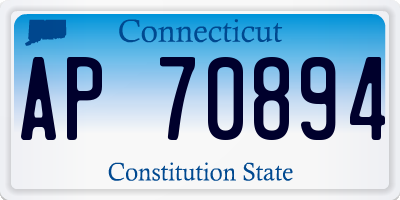 CT license plate AP70894