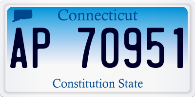 CT license plate AP70951