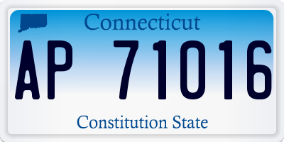 CT license plate AP71016