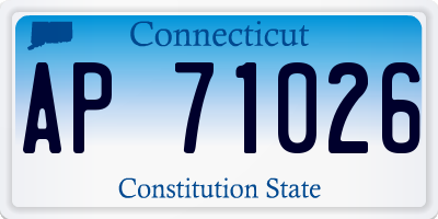 CT license plate AP71026